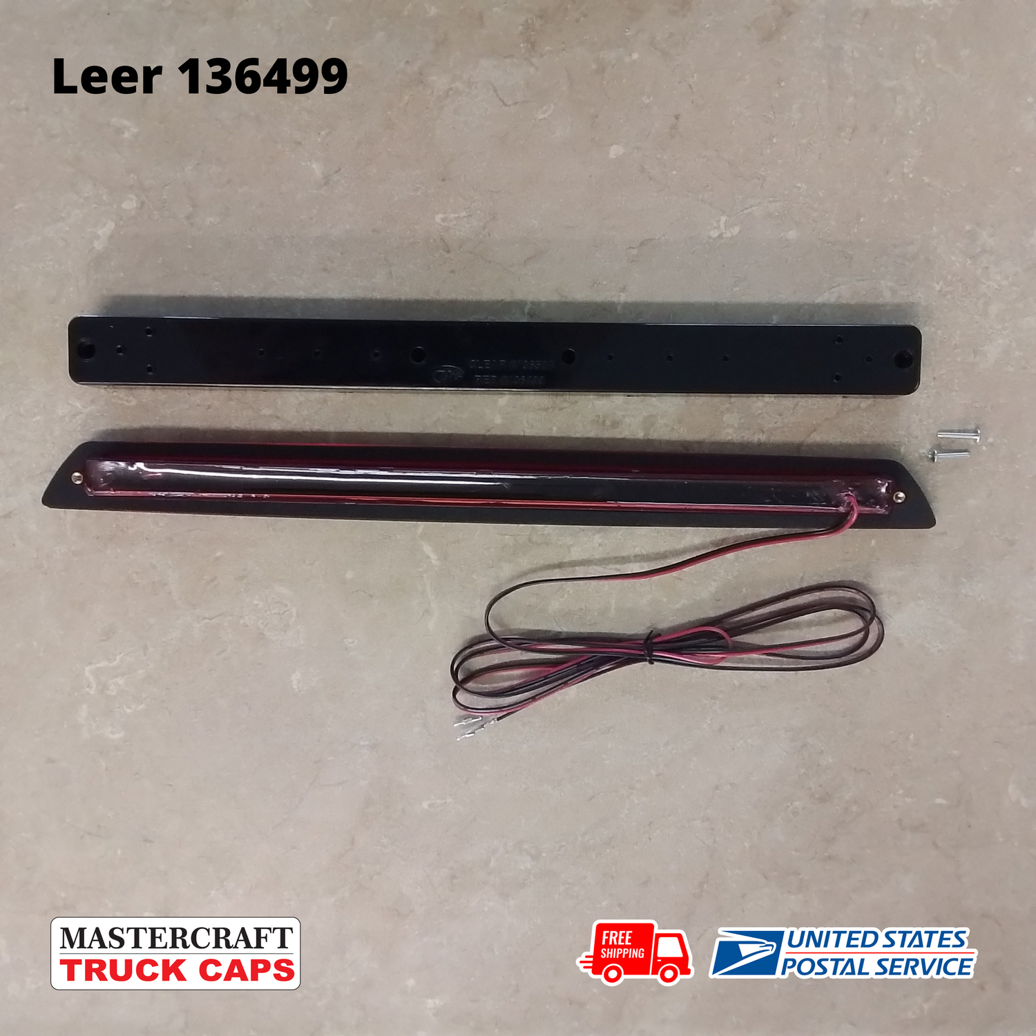 潮流 V2 100-360 Leer Truck Cap Third Brake Light with Red Lens