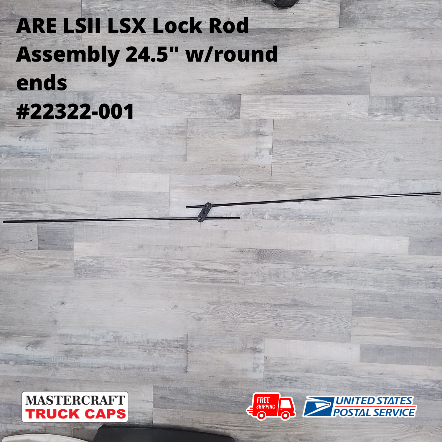 ARE LSII/LSX Tonneau Cover Lock Rods 24.5" with round ends #22322-001