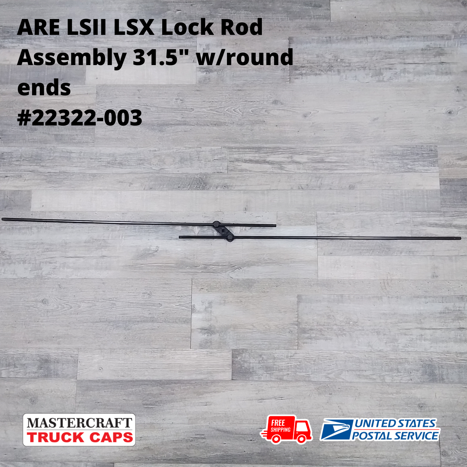 ARE LSII/LSX Tonneau Cover Lock Rods 31.5" with round ends #22322-003