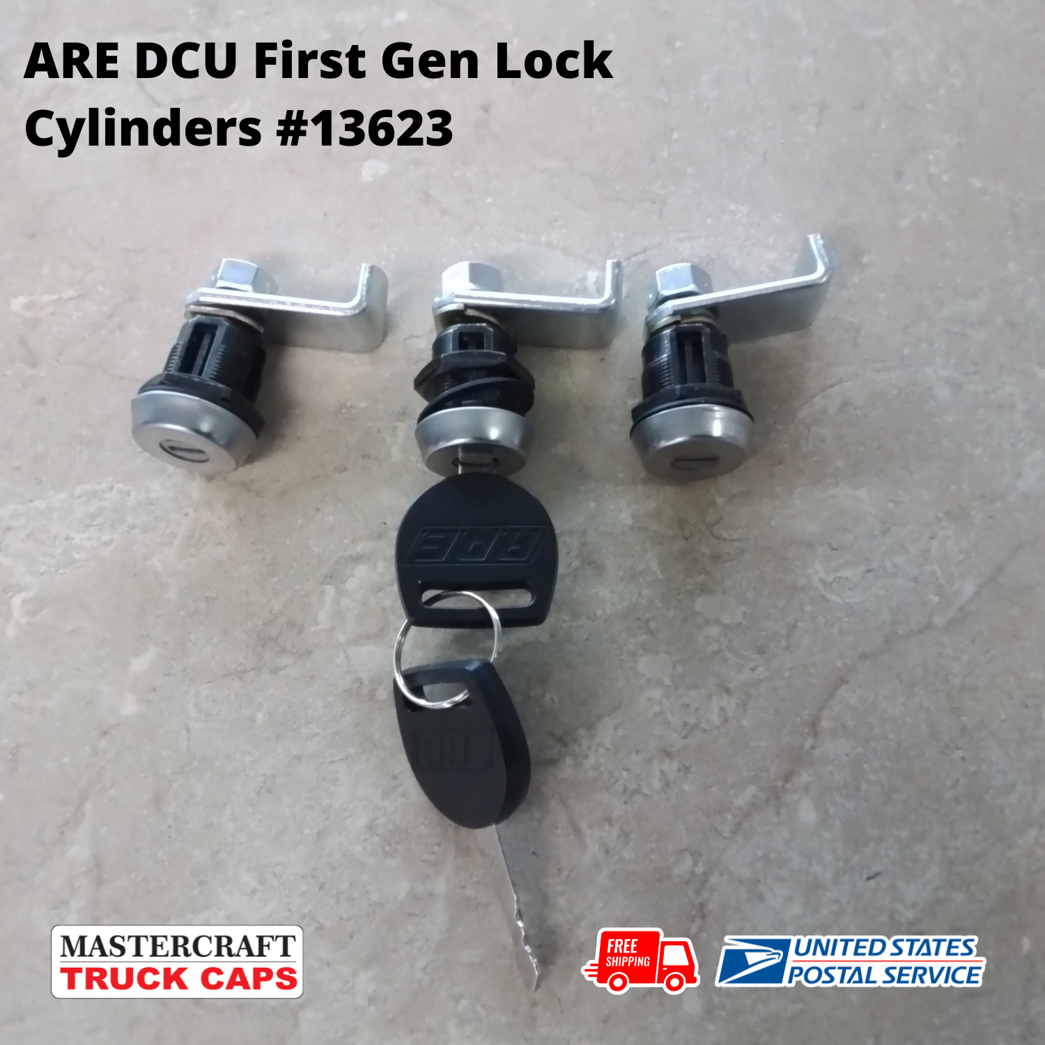 ARE DCU first generation LOCK CYLINDER KIT SET of 3 #13623