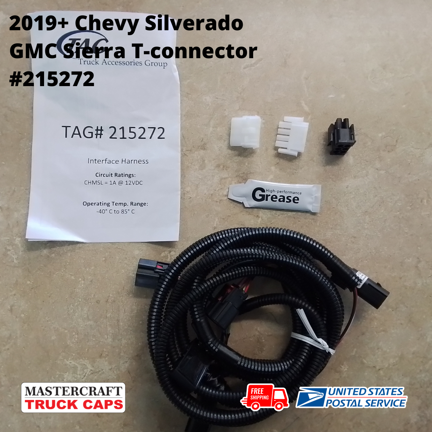 2019+ Chevy Silverado GMC Sierra  No Splice T-connector Wiring Harness