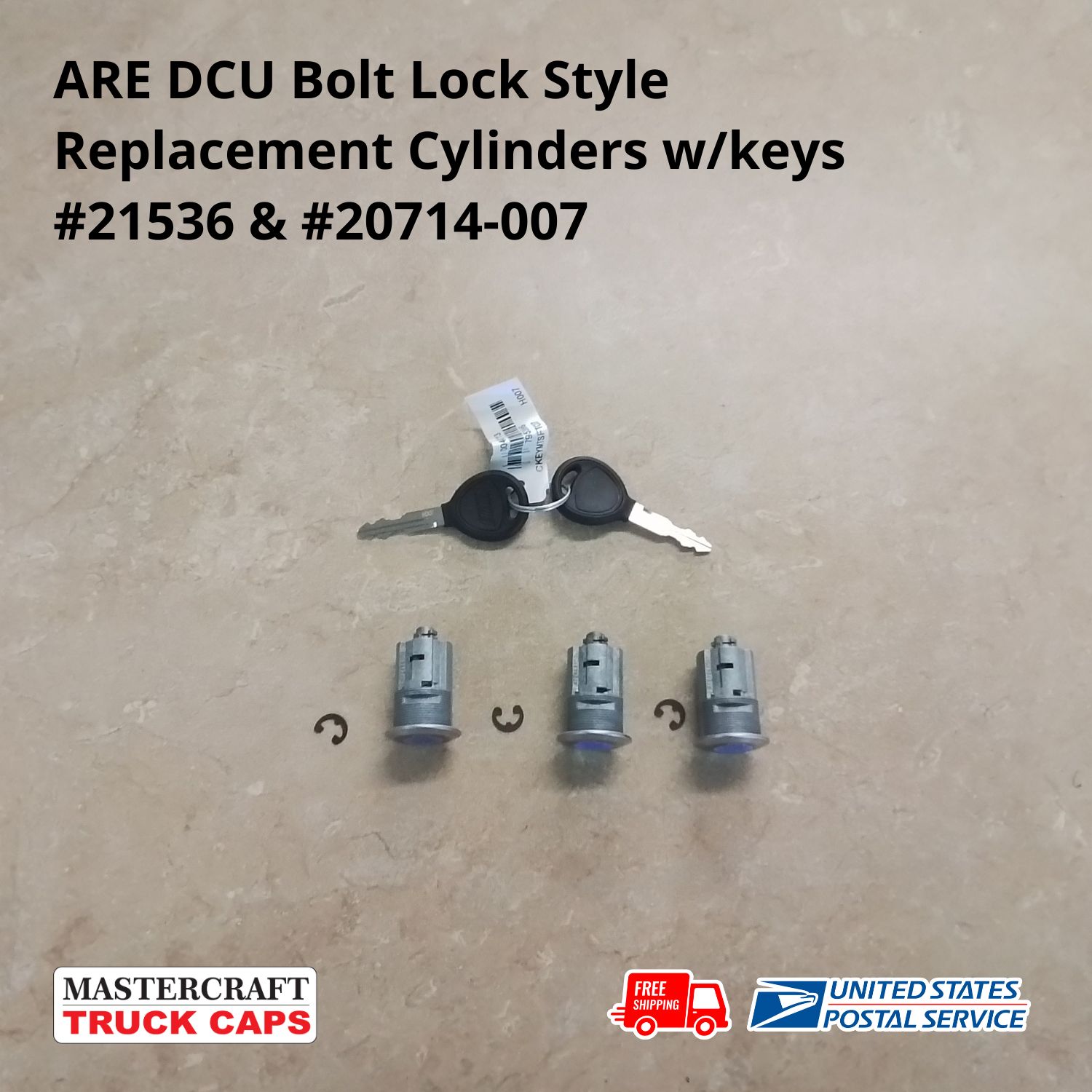 ARE BOLT LOCK CYLINDER REPLACEMENTS W/KEYS