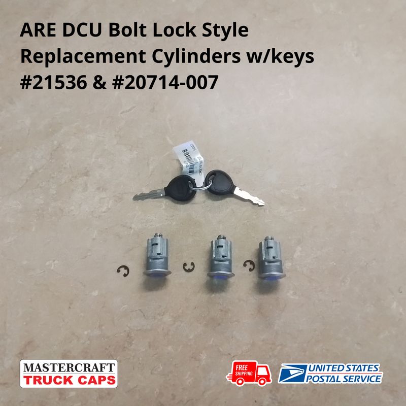 ARE BOLT LOCK CYLINDER REPLACEMENTS W/KEYS