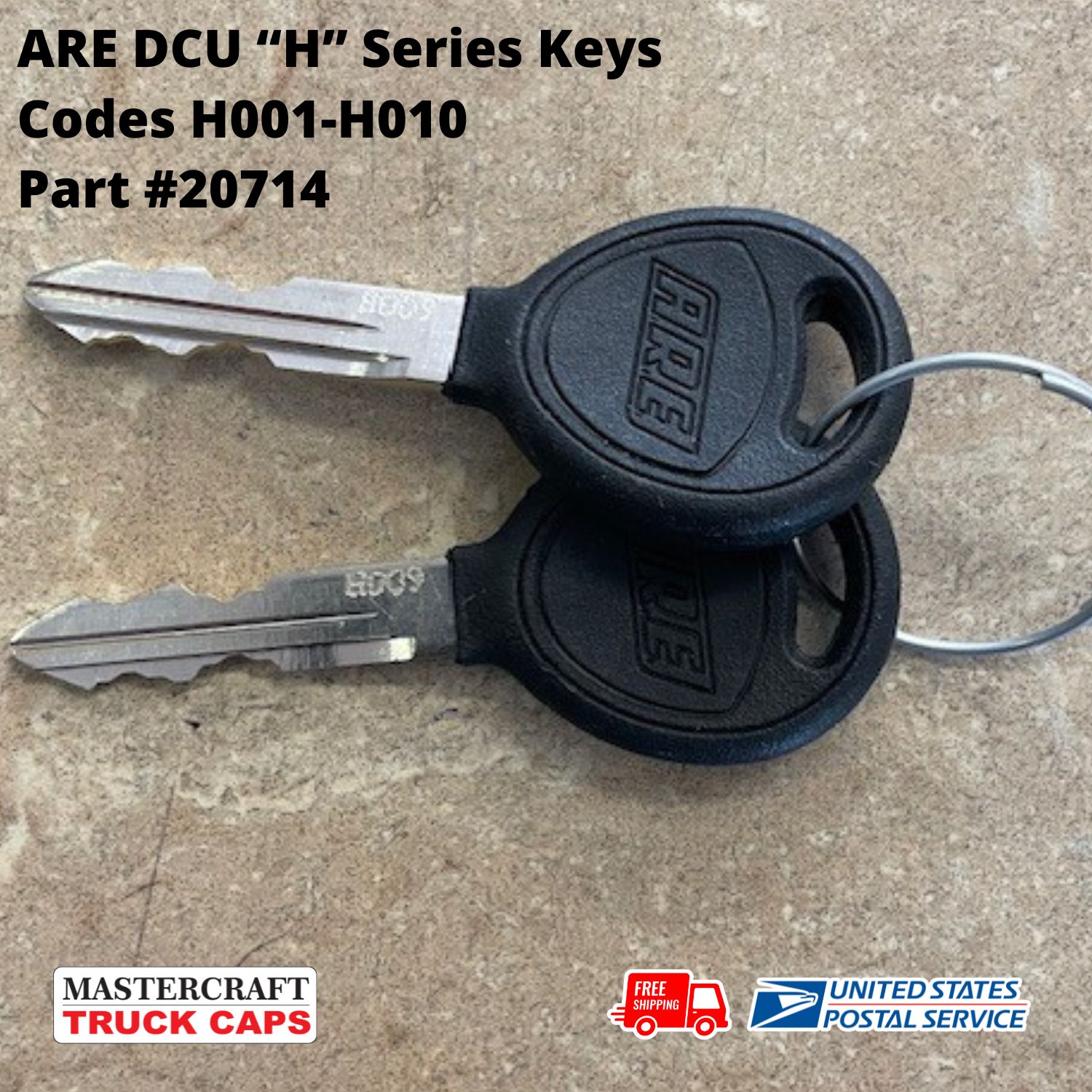 ARE DCU Replacement Keys "H" Code Keys