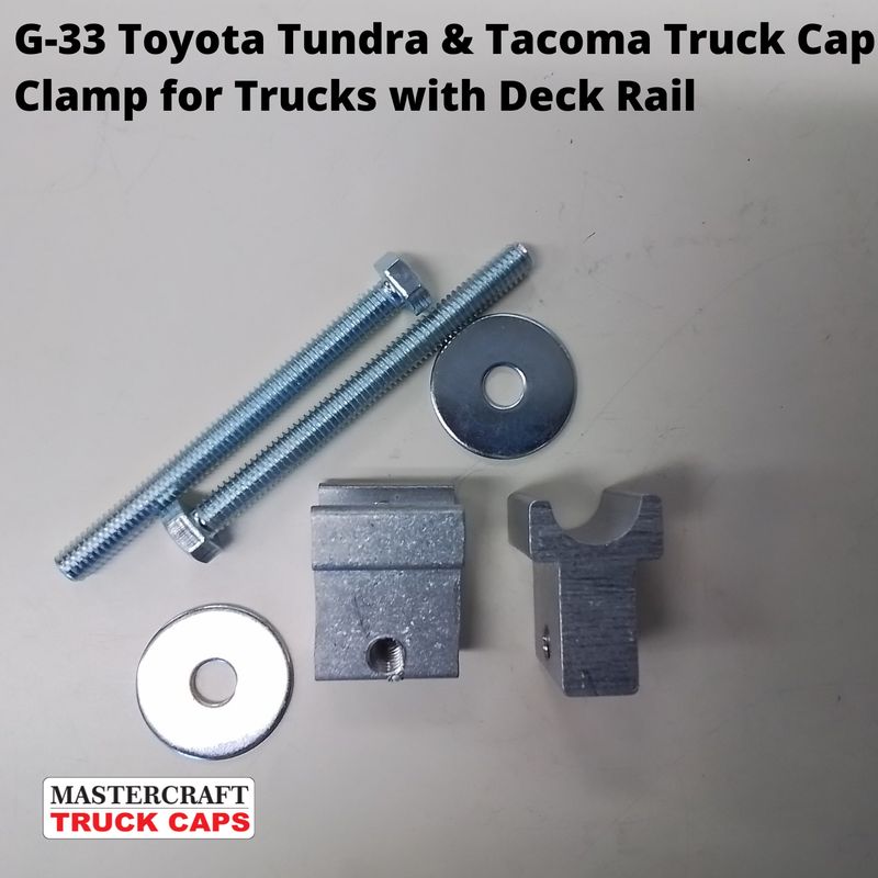 GCI G-33 Tundra and Tacoma Truck Cap Clamp for Trucks with Deck Rail - one clamp