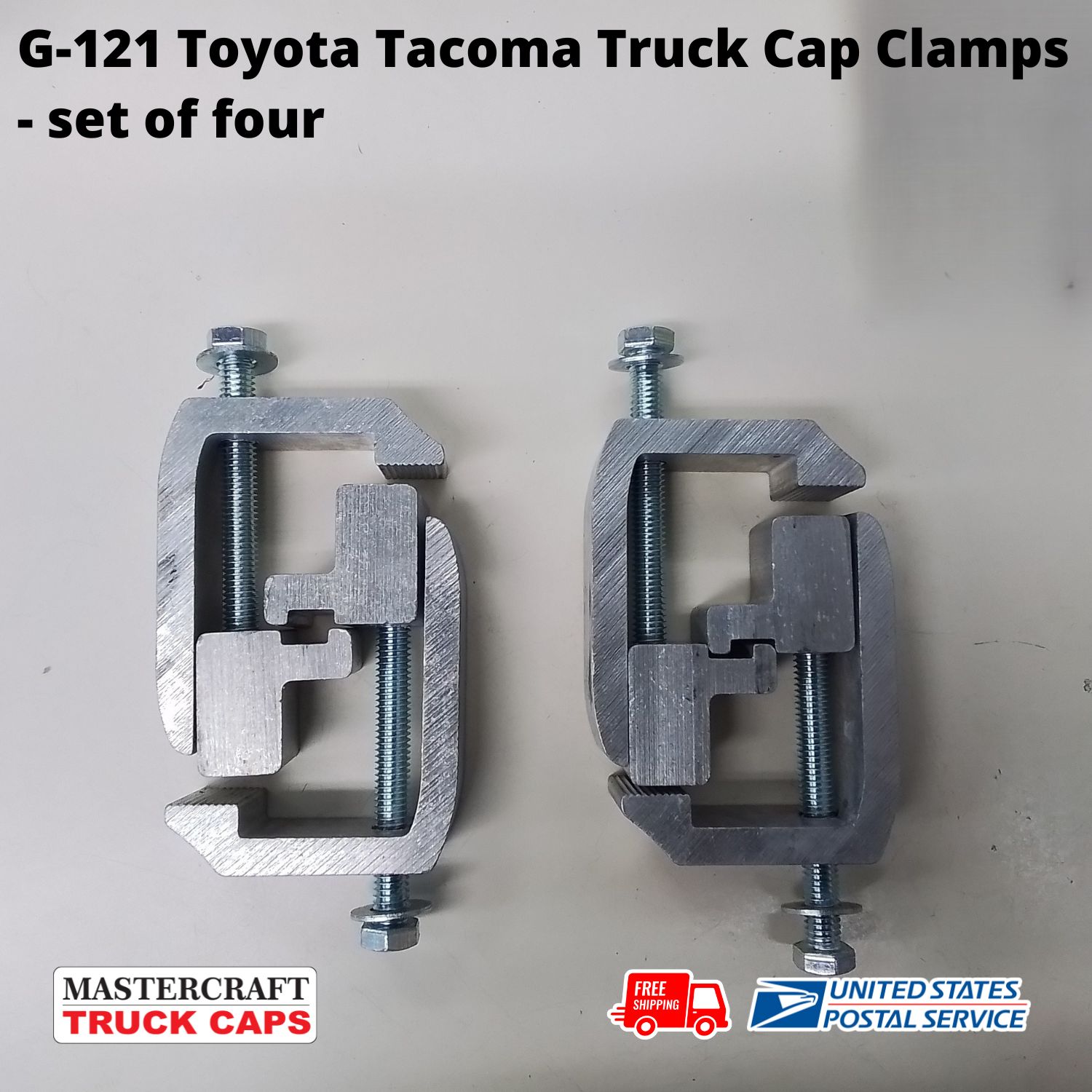 GCI G-121 Toyota Tacoma Truck Cap Clamps - Set of 4 GCI G-121 Toyota Tacoma Truck Cap Clamps - Set of 4