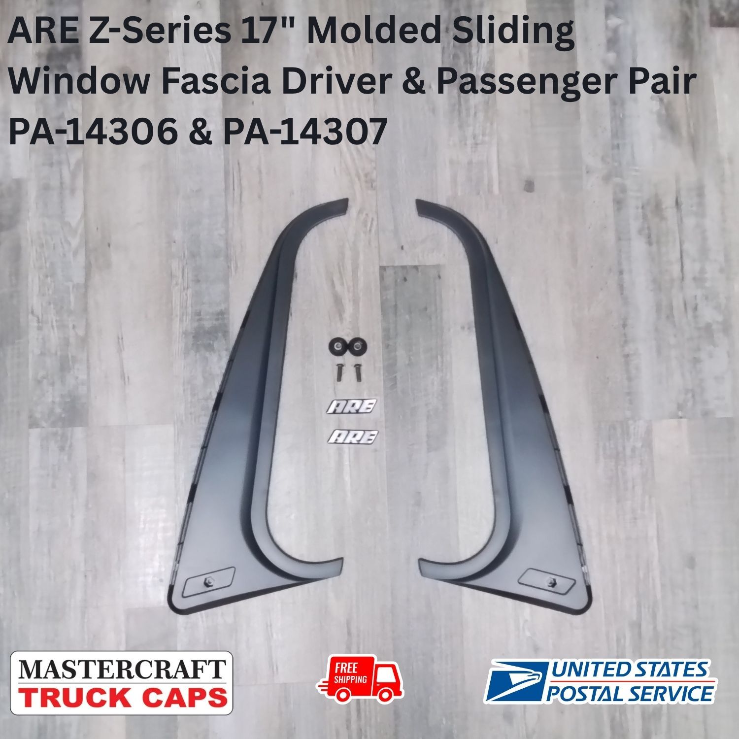 17" Driver and Passenger Z-Series half slider Molded Facia replacements