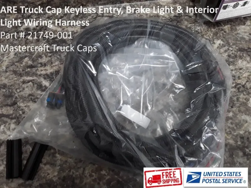 ARE Truck Cap Keyless Entry, Brake Light & Interior Light Wiring Harness