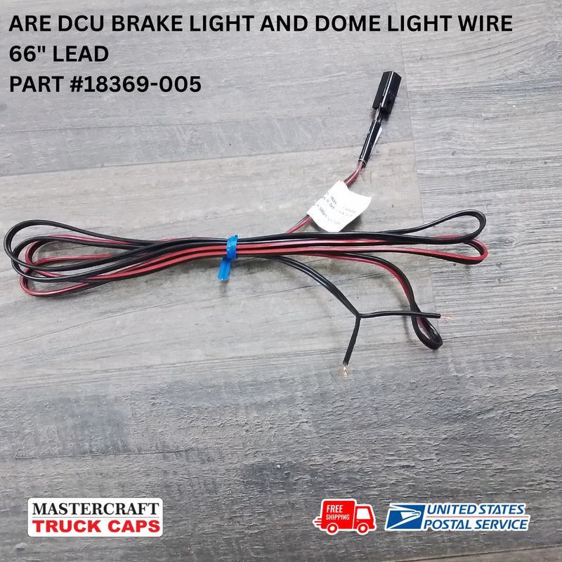 ARE truck cap wire lead 66" long for DCU third brake light and 12V dome lights