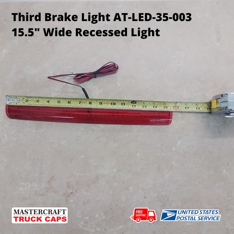 Leer Truck Cap Third Brake Light with Red Lens SNUG TOP