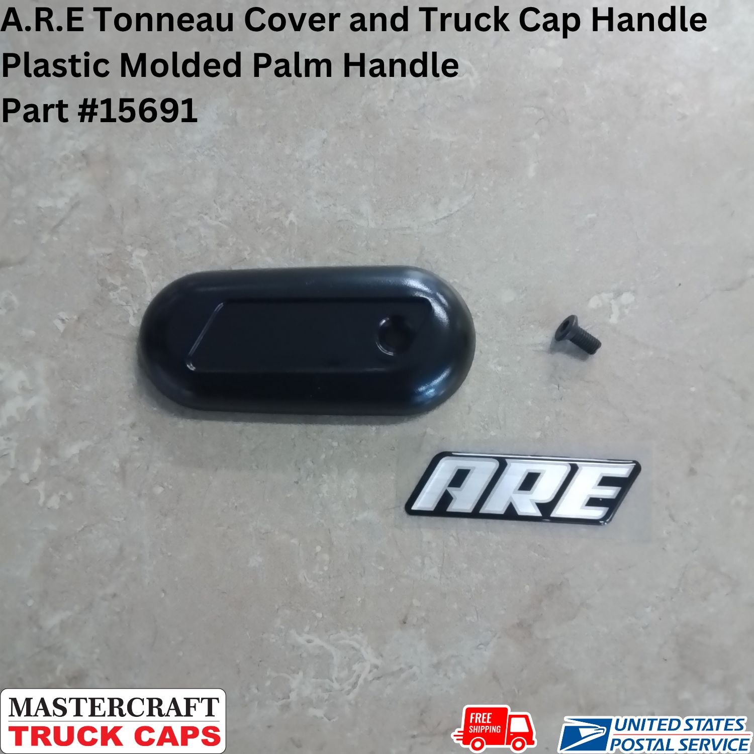 A.R.E Tonneau Cover and Truck Cap Handle Plastic Molded Palm Handle A.R.E Tonneau Cover and Truck Cap Handle Plastic Molded Palm Handle