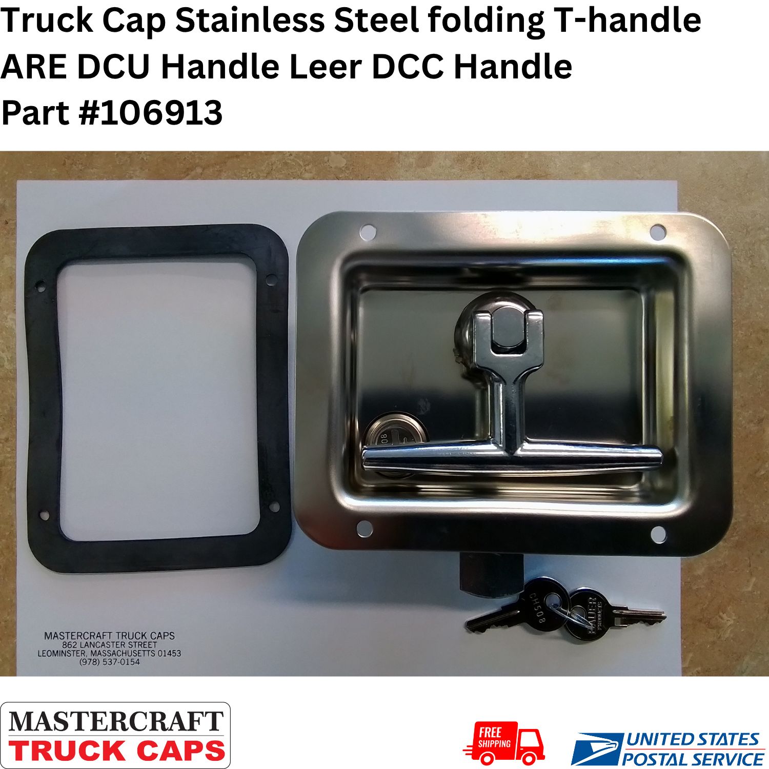 TruckCap Stainless Steel folding T-handle ARE DCU Handle Leer DCC Handle TruckCap Stainless Steel folding T-handle ARE DCU Handle Leer DCC Handle