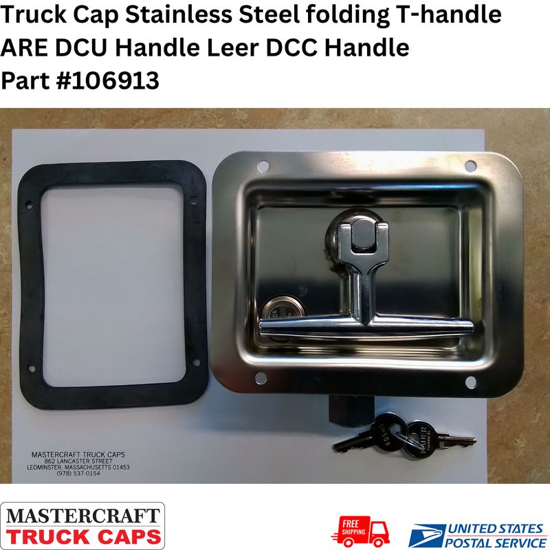 TruckCap Stainless Steel folding T-handle ARE DCU Handle Leer DCC Handle