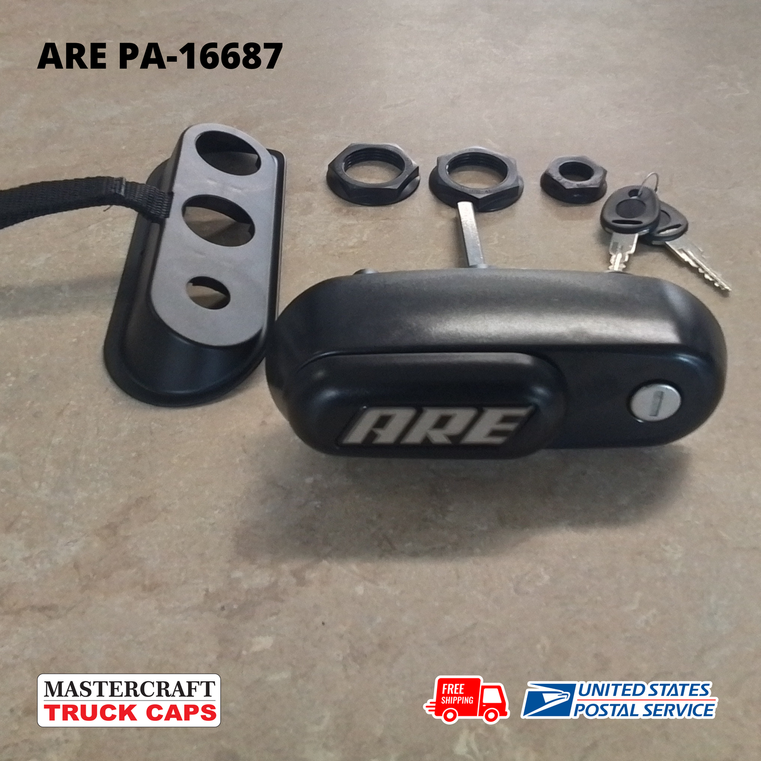 ARE LSII Tonneau Cover Molded Palm Handle Lock ARE LSII Tonneau Cover Molded Palm Handle Lock