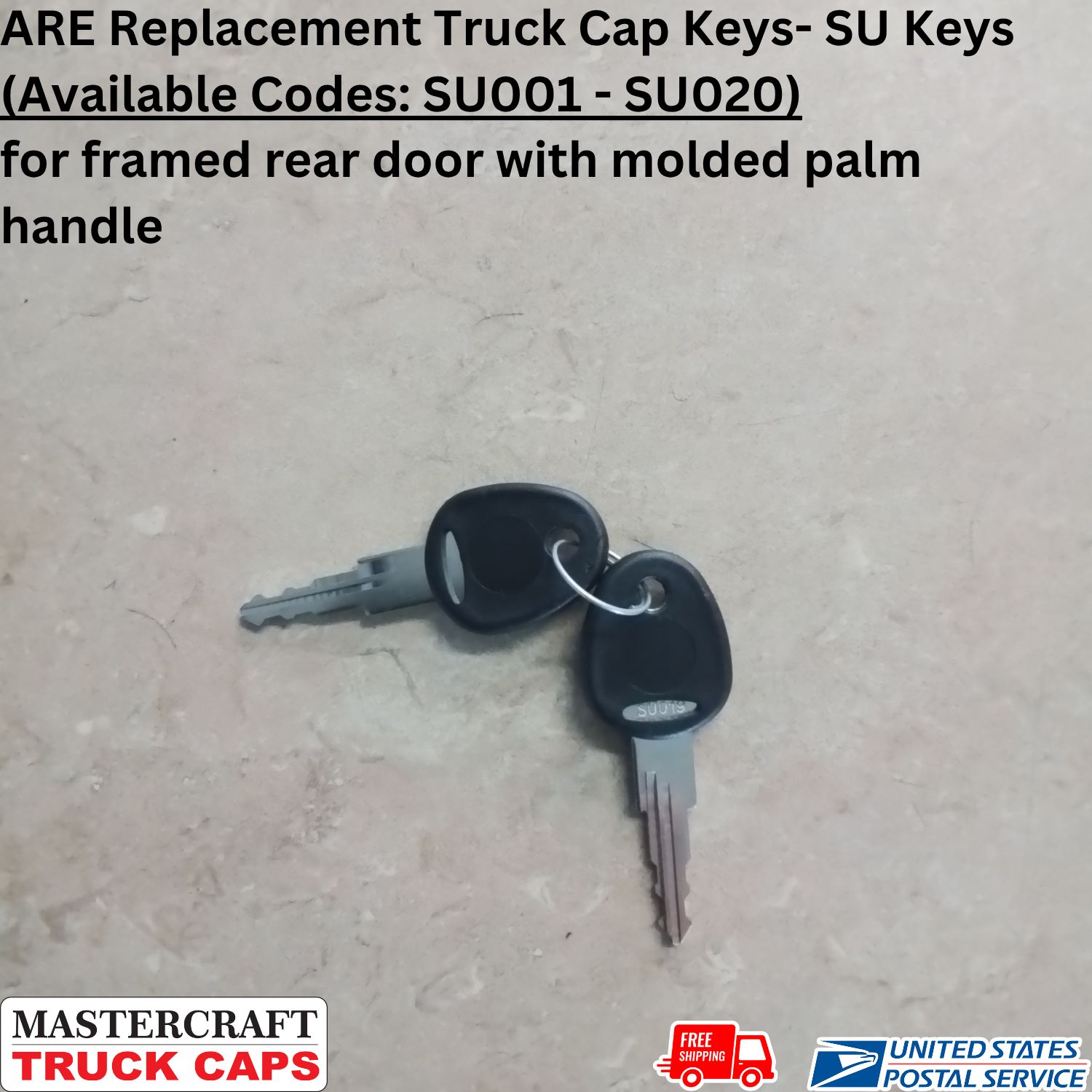 ARE Replacement Truck Cap Keys - SU Keys ARE Replacement Truck Cap Keys - SU Keys