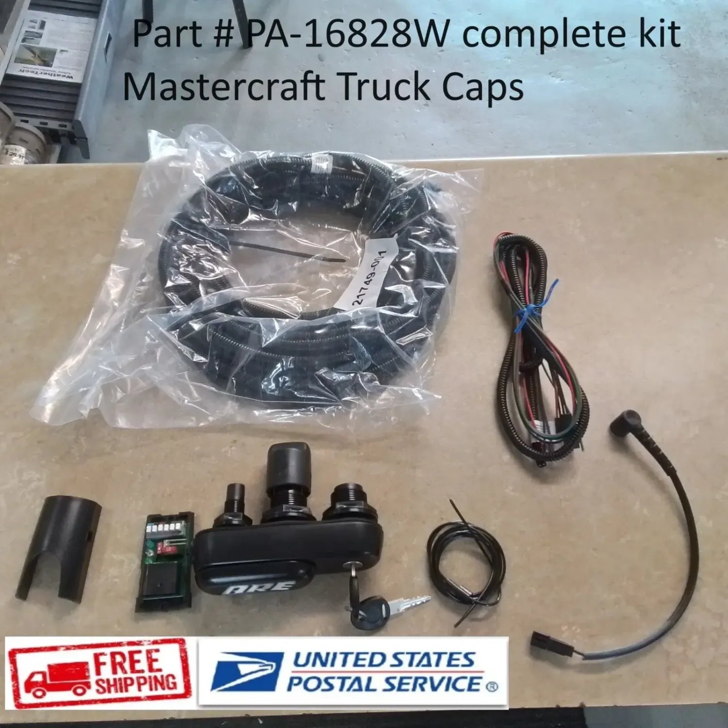 ARE Truck Cap Locking Molded Palm Handle and Lock with Keyless Entry ARE Truck Cap Locking Molded Palm Handle and Lock with Keyless Entry