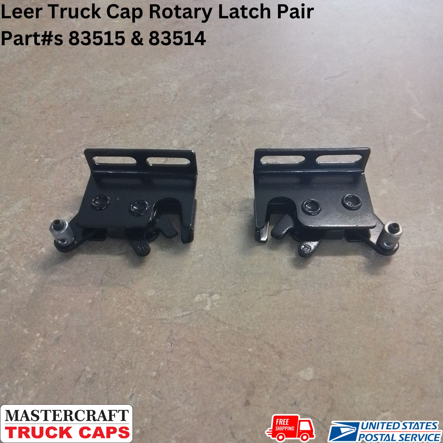 Leer Truck Cap Rotary Latch Pair 83515 & 83514 Leer Truck Cap Rotary Latch Pair 83515 & 83514