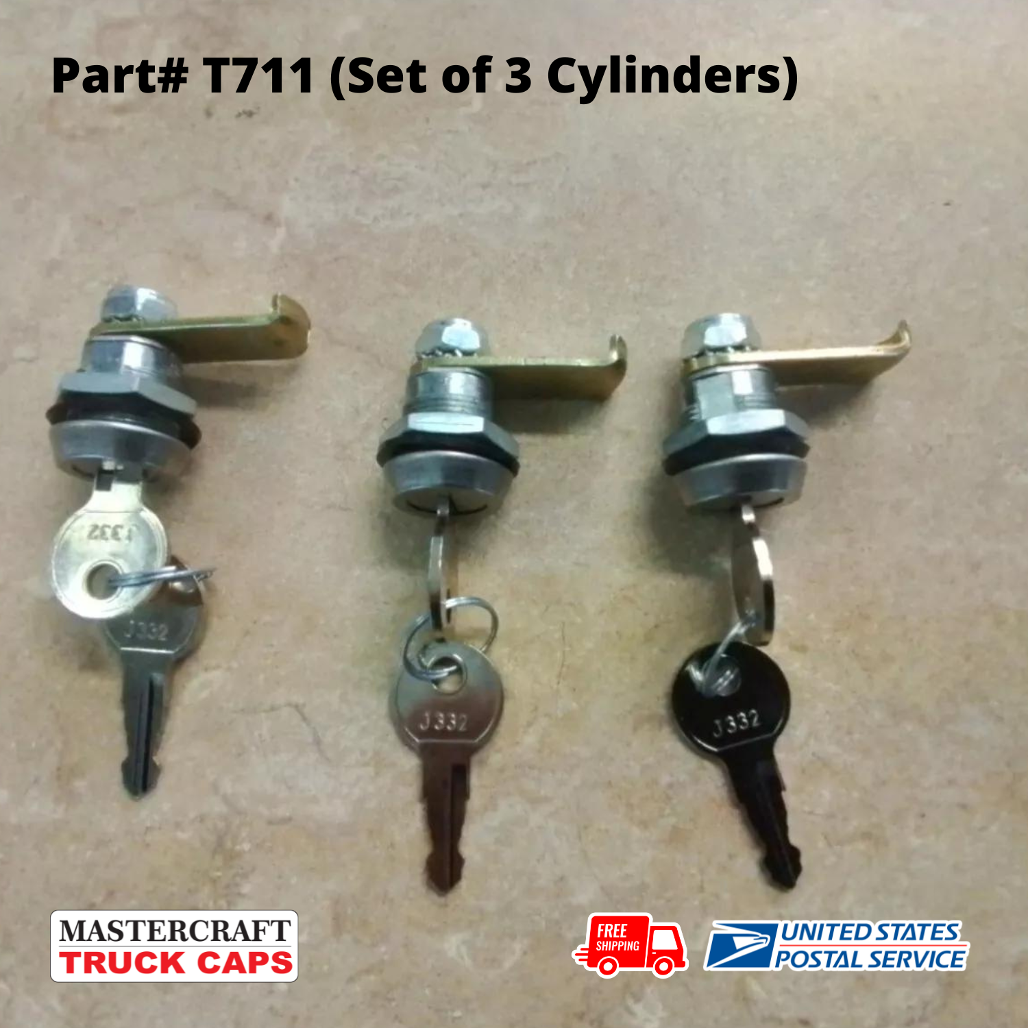 Contractor Cap Lock Cylinder LEER DCC ARE DCU Lock Cylinder T711 (set of 3) Contractor Cap Lock Cylinder LEER DCC ARE DCU Lock Cylinder T711 (set of 3)