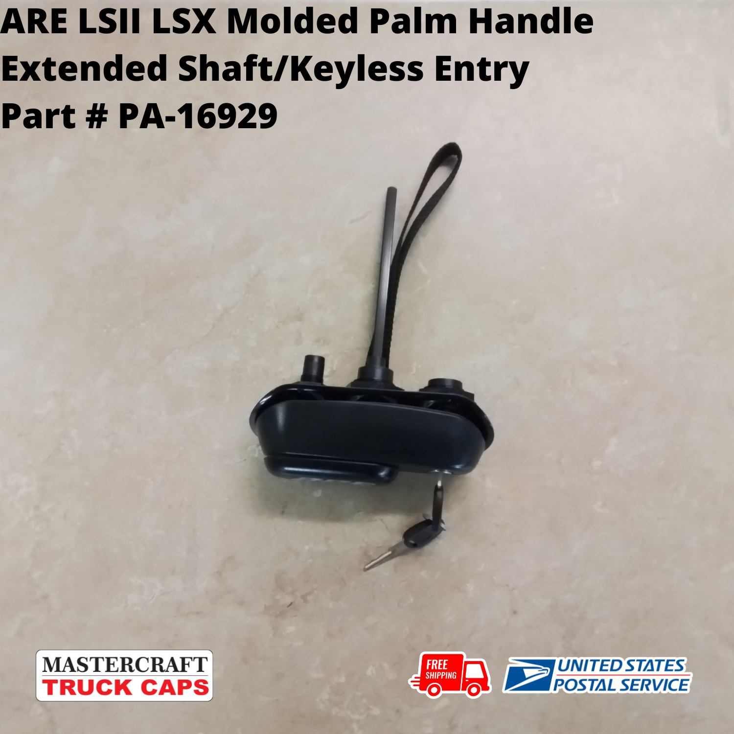 ARE LSII and LSX Molded Palm Handle Assembly Extended Shaft with Keyless Entry ARE LSII and LSX Molded Palm Handle Assembly Extended Shaft with Keyless Entry