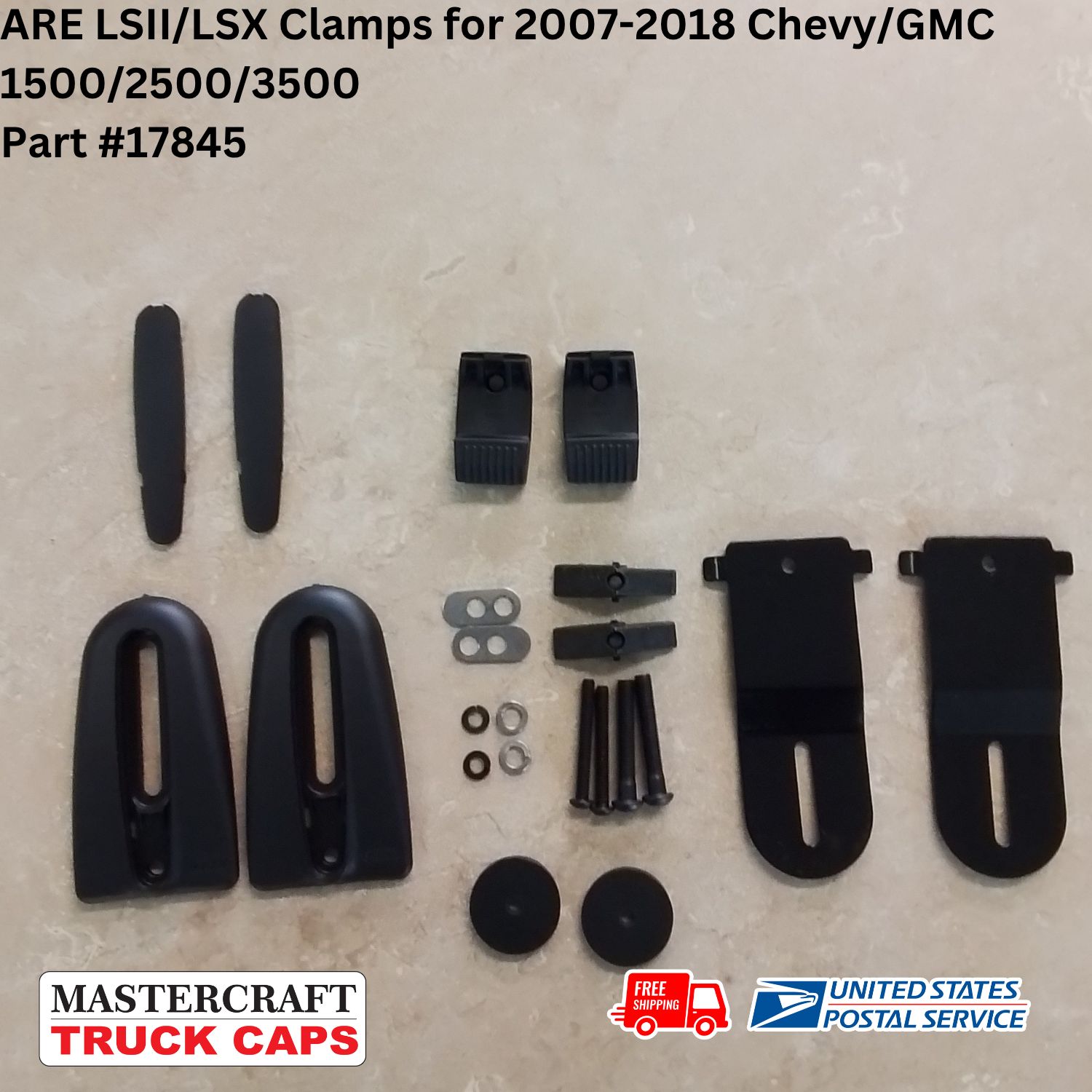ARE LSII/LSX Clamps for 2007-2018 Chevy/GMC 1500/2500/3500 fiberglass tonneau covers ARE LSII/LSX Clamps for 2007-2018 Chevy/GMC 1500/2500/3500 fiberglass tonneau covers