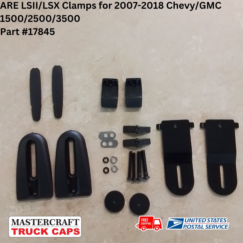 ARE LSII/LSX Clamps for 2007-2018 Chevy/GMC 1500/2500/3500 fiberglass tonneau covers