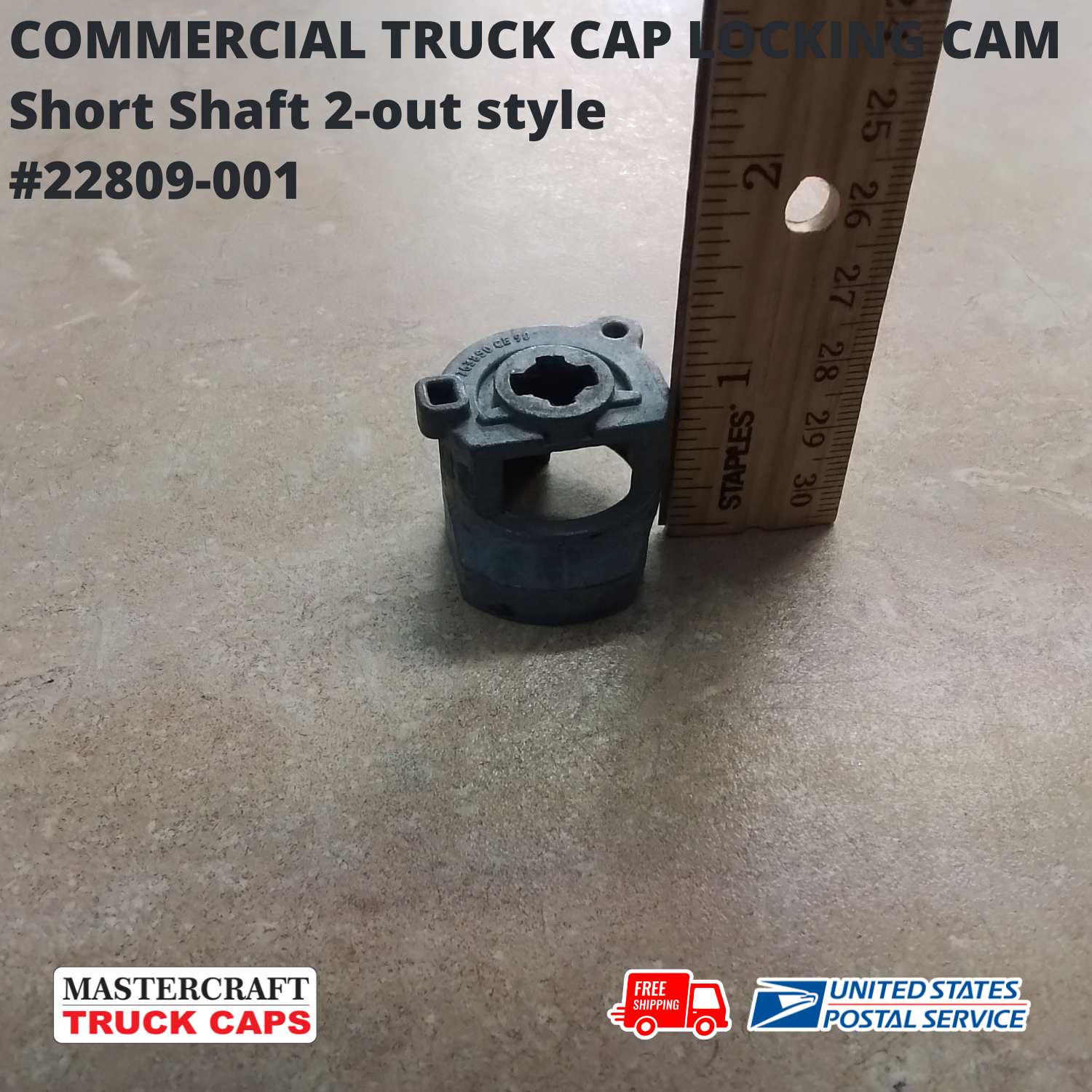 ARE/LEER/Century Short Shaft Locking Cam for Folding T-handles (2 out style) ARE/LEER/Century Short Shaft Locking Cam for Folding T-handles (2 out style)