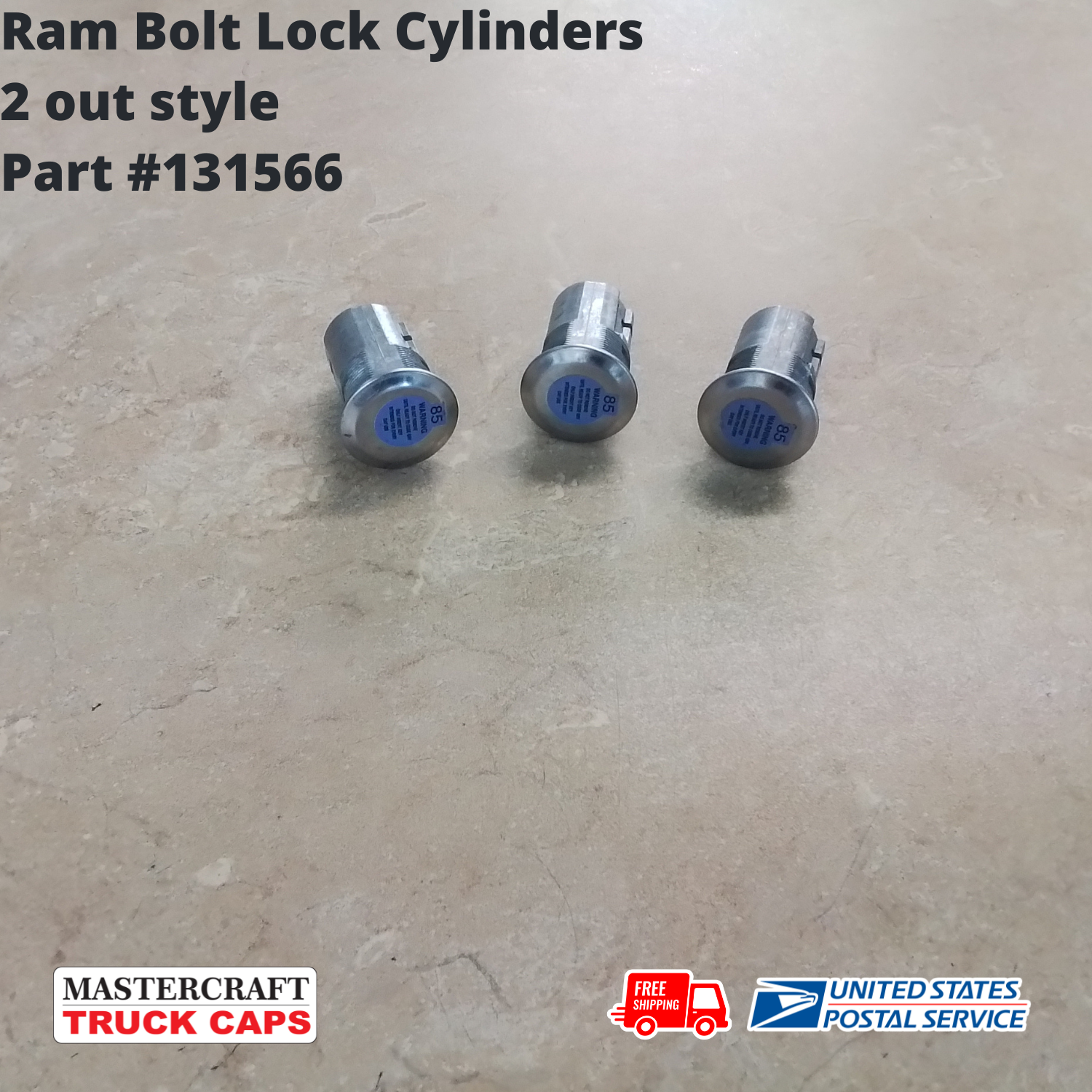 RAM TRUCK BOLT LOCK CYLINDERS (set of 3) RAM TRUCK BOLT LOCK CYLINDERS (set of 3)