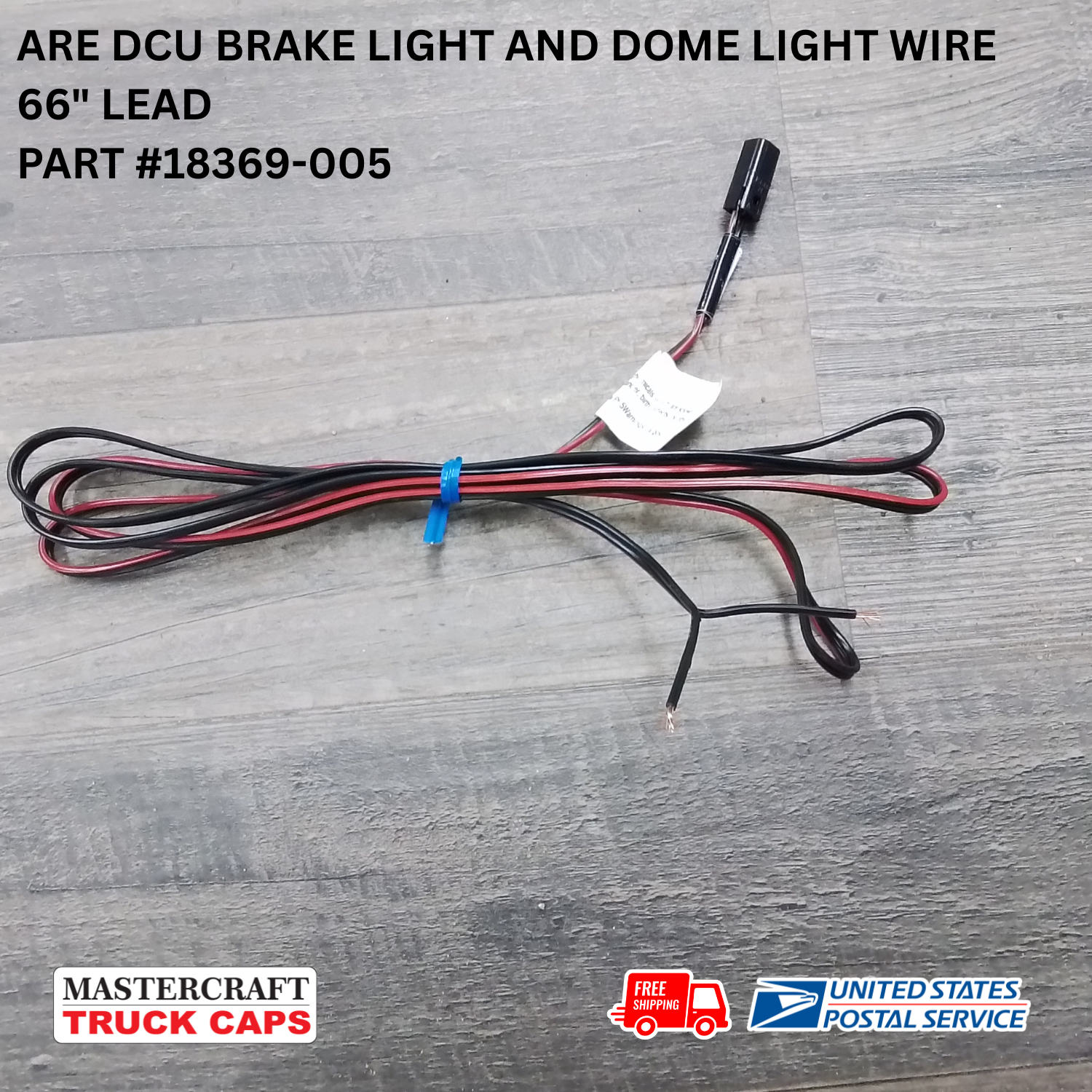 ARE truck cap wire lead 66 ARE truck cap wire lead 66" long for DCU third brake light and 12V dome lights
