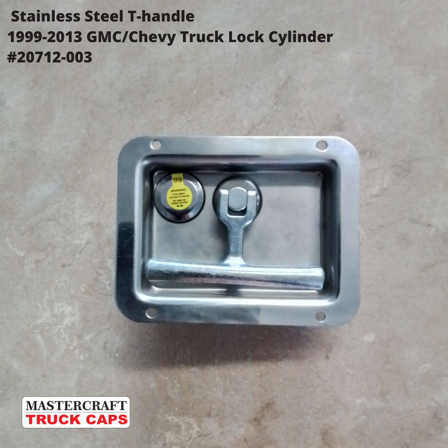 Stainless Steel Folding T-handle for ARE DCU and LEER/CENTURY DCC with 1999-2013 Chevy/GMC BOLT codeable lock cylinder Stainless Steel Folding T-handle for ARE DCU and LEER/CENTURY DCC with 1999-2013 Chevy/GMC BOLT codeable lock cylinder