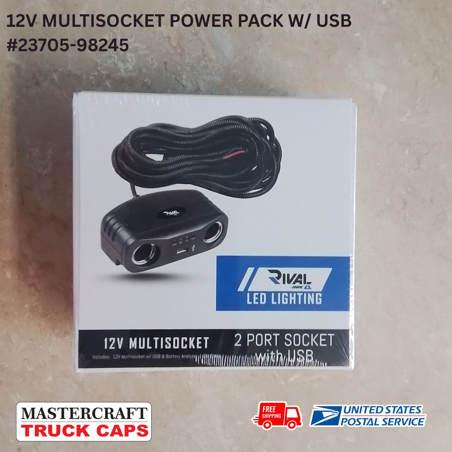 MULTISOCKET 12V Power Pack with USB