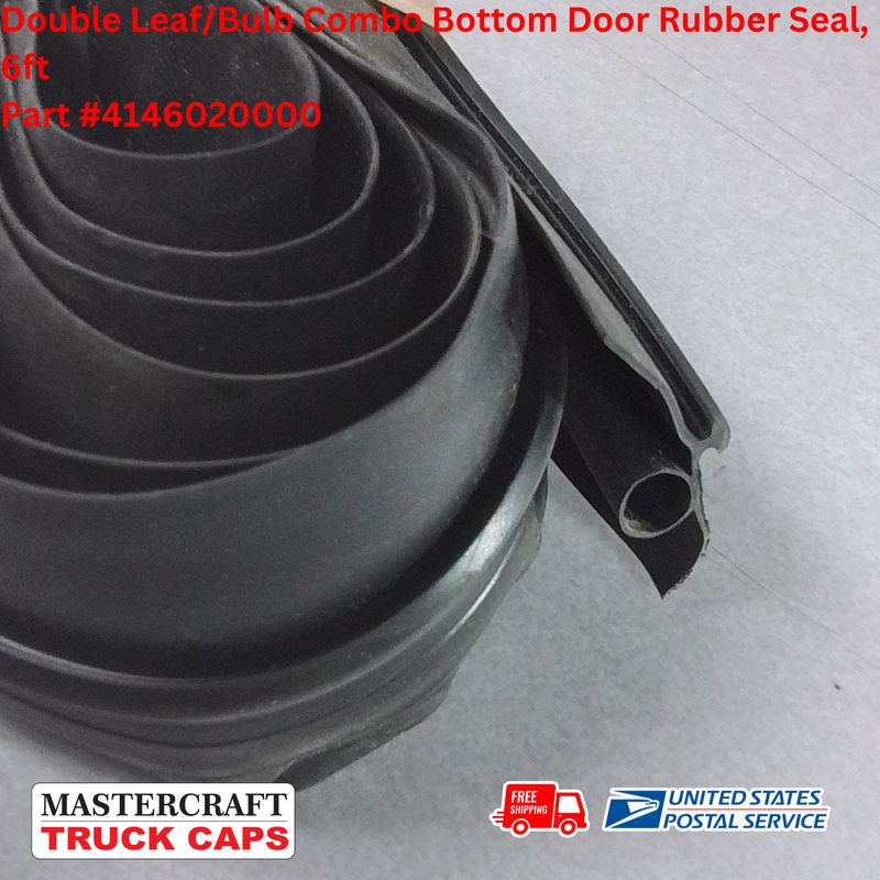 Double Leaf/Bulb Combo Bottom Door Rubber Seal