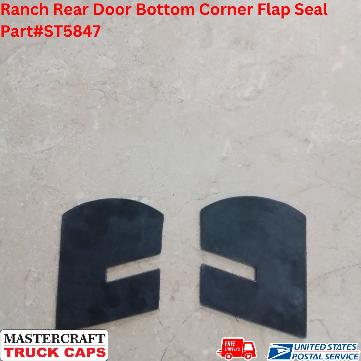 Ranch Rear Door Bottom Corner Flap Seal (Pair)