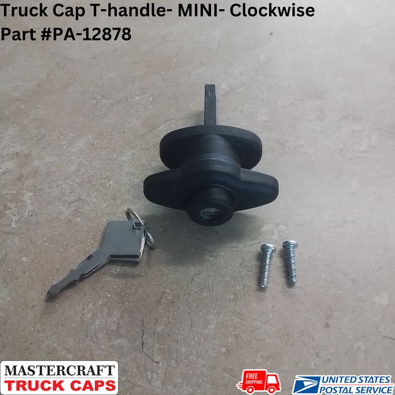 Truck Cap T-handle- MINI- Clockwise Rotation, Key#20 only