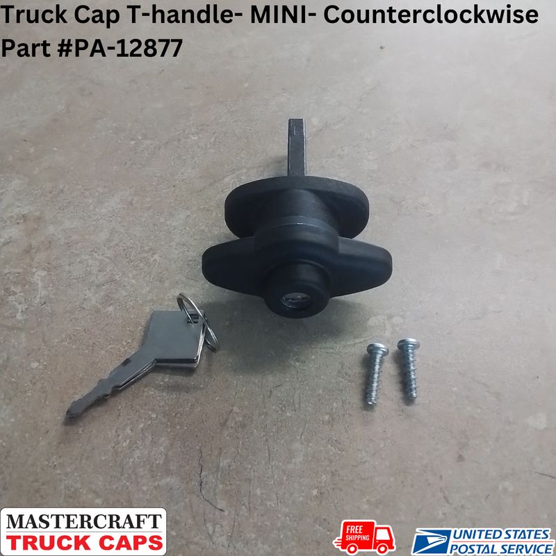 Truck Cap T-handle- MINI- Counterclockwise Rotation, Key #03 Only