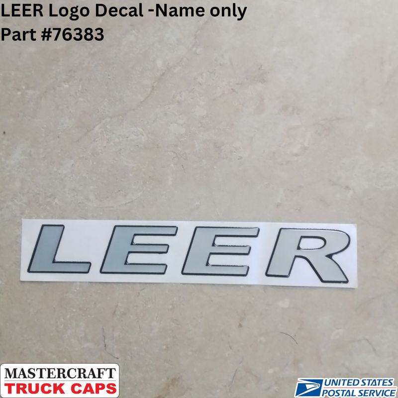 LEER Logo Decal Sticker - Name Only