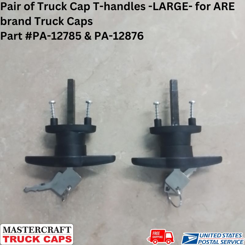 Pair of Truck Cap T-handles -LARGE- for ARE brand Truck Caps