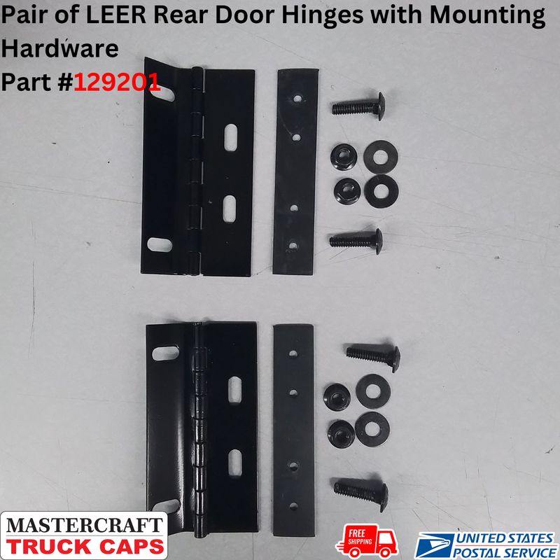 Pair of LEER Rear Door Hinges with Mounting Hardware