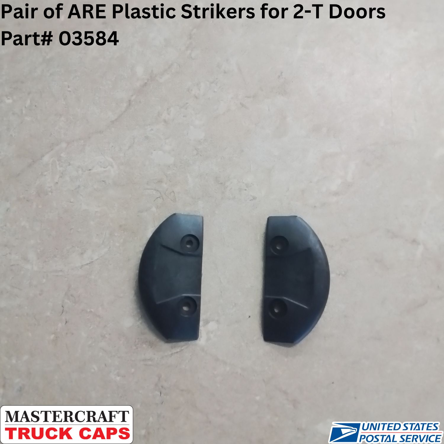 Pair of ARE Plastic Strikers for 2-T Doors Pair of ARE Plastic Strikers for 2-T Doors