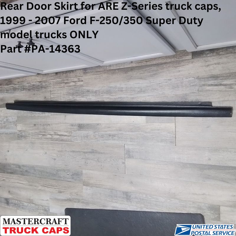 Rear Door Skirt for ARE Z-Series truck caps, 1999 - 2007 Ford F-250/350 Super duty model trucks ONLY