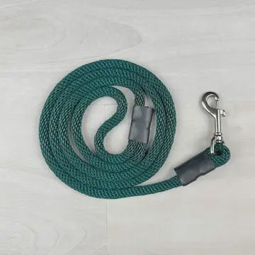 Rope Dog Leash, Colour: Hunter green, Size: S