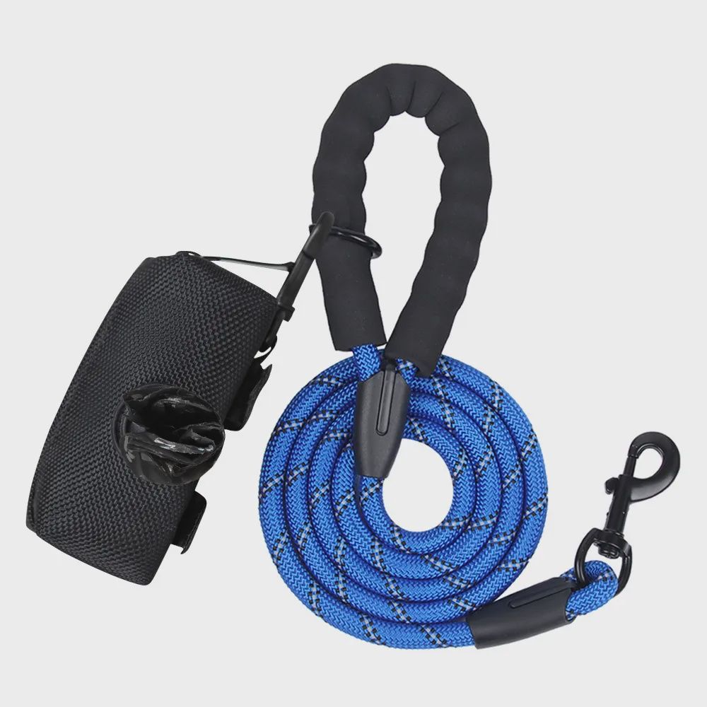 Pouch + round traction rope D ring, Colour: Blue