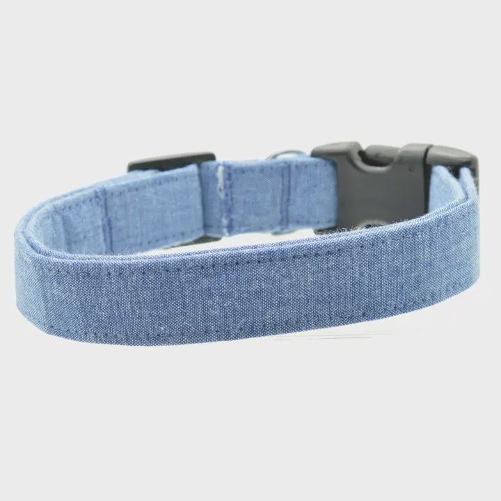 Cotton Collars, Design: Solid blue, Size: XS