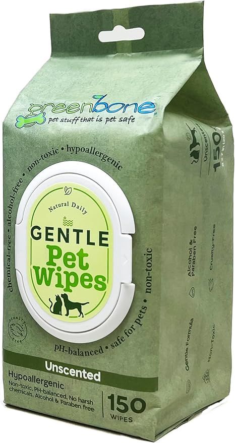 Natural daily gentle pet wipes, Type: Unscented