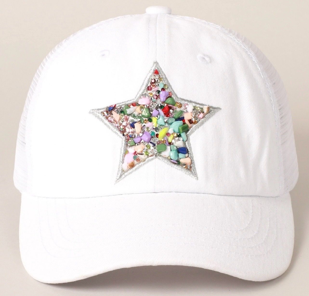 Stone Embellished Baseball Cap