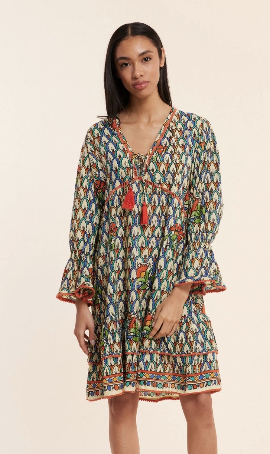 Brigida Multi Color Resort Dress