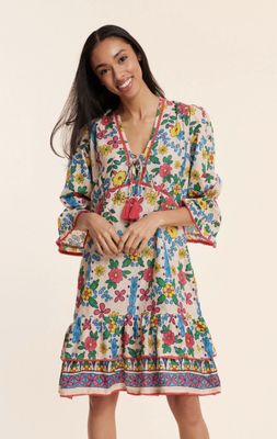 Floral Brigida Dress Sand Multi