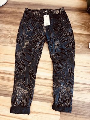 Gold Shimmer Zebra Jegging