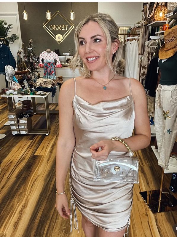 Serenity Satin Mini Dress