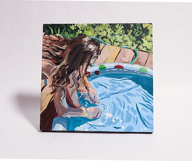 &quot;Day off&quot; Acrylic- Emily Coy