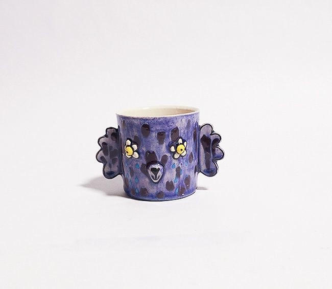 Cup: Speckled Purple Poodle- Ashley Bevington
